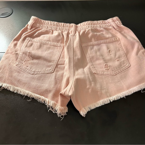 Aerie Women's Jean Shorts Lot of 2 Blue & Pink Distressed Cut Offs Size Small - Picture 3 of 9